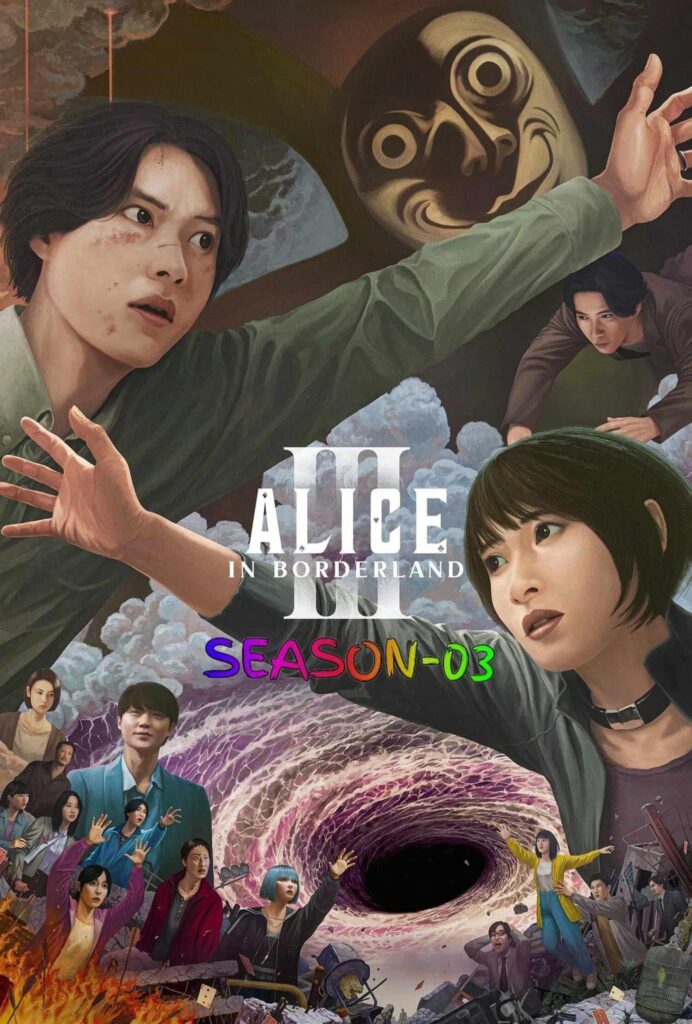 Free Alice in Borderland S03 (2025) (Hindi + English) Dual Audio Completed Web Series HEVC ESub