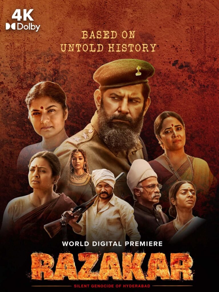 Free Razakar (2024) (Hindi + Telugu) Dual Audio UnCut South Movie HD ESub – Movies4u